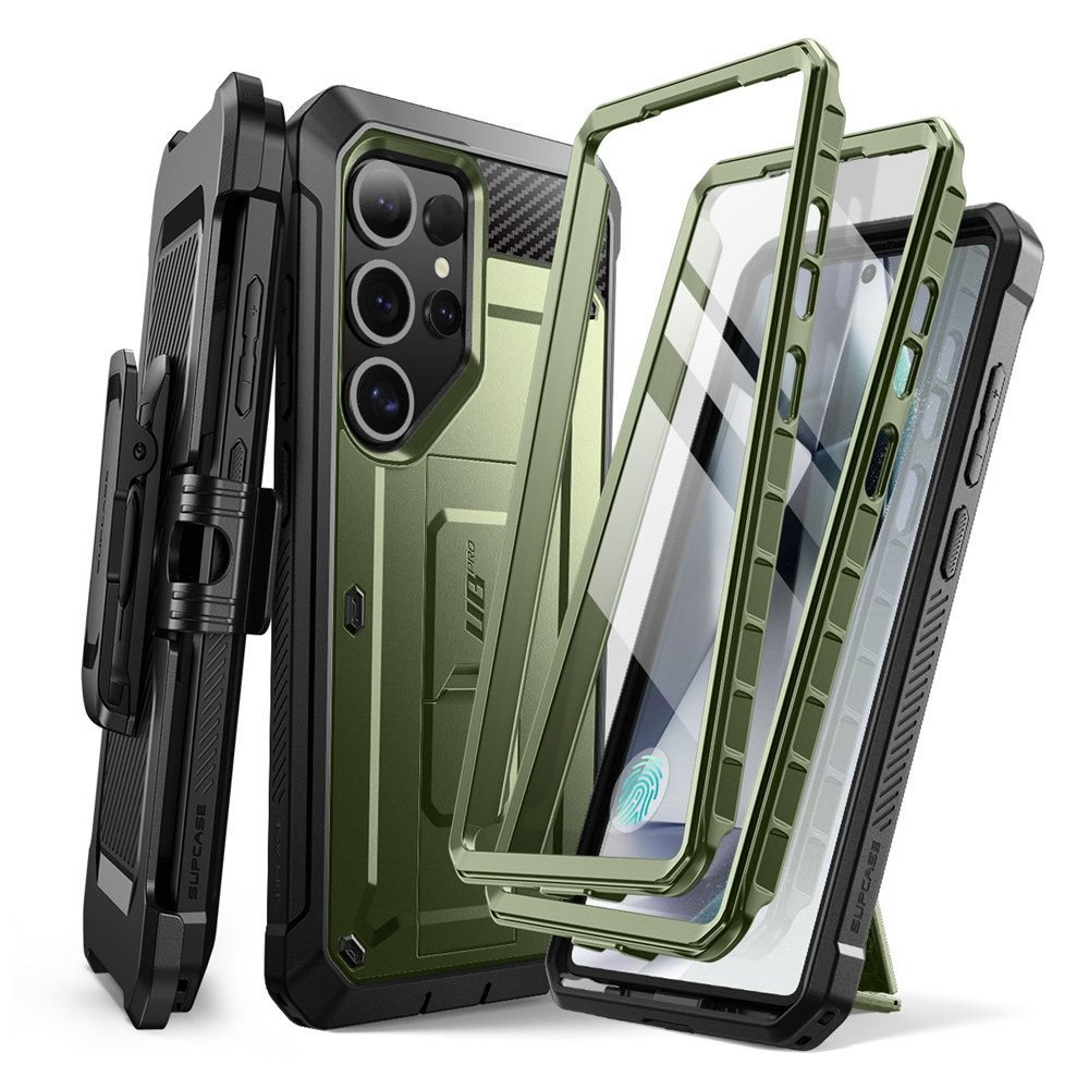 Supcase Samsung Galaxy S25 Ultra Unicorn Beetle Pro 2 Σκληρή Θήκη με Προστασία Οθόνης και Stand - Green