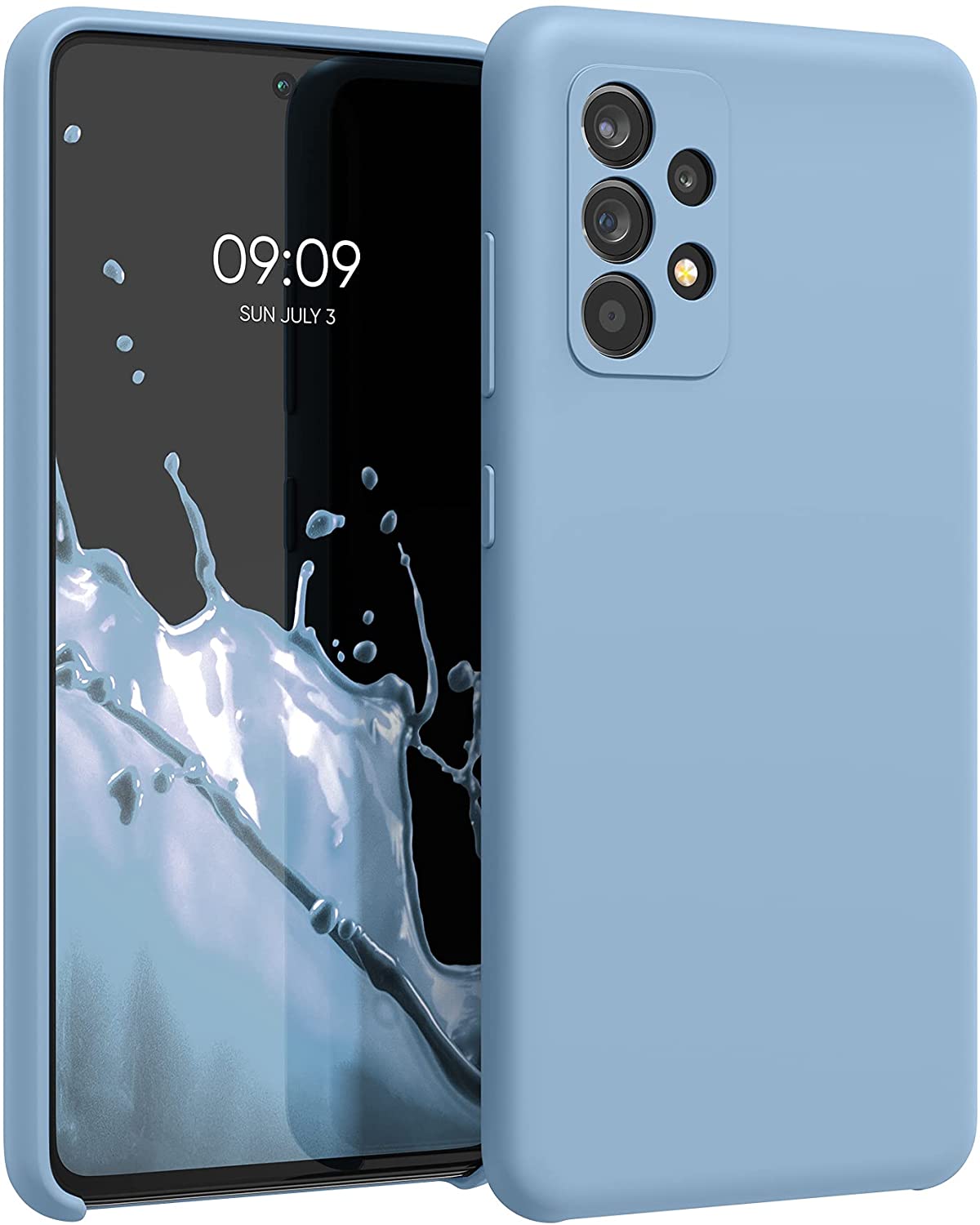 KW Samsung Galaxy A52 / A52 5G / A52s 5G Θήκη Σιλικόνης Rubber TPU - Dove Blue - 54347.161