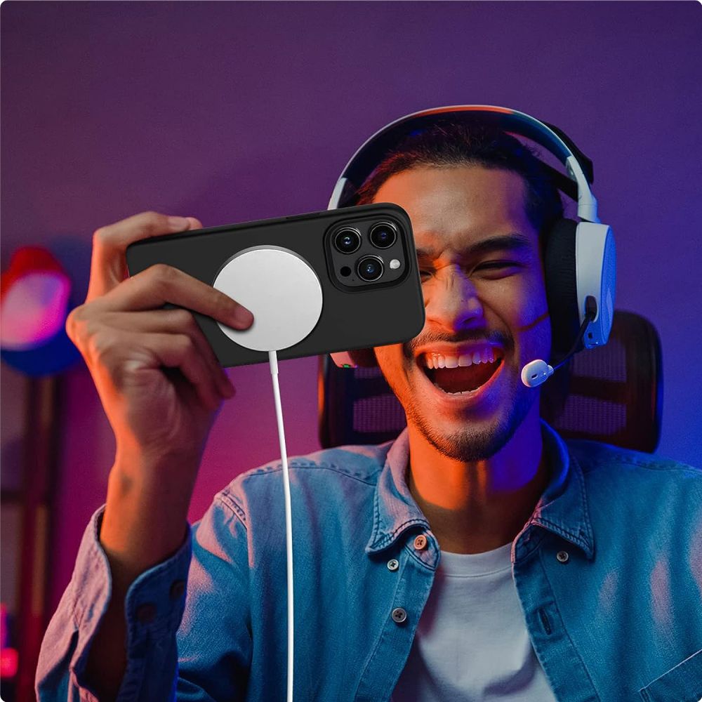 Tech - Protect iPhone 13 Silicone Magsafe Θήκη Σιλικόνης TPU - Black