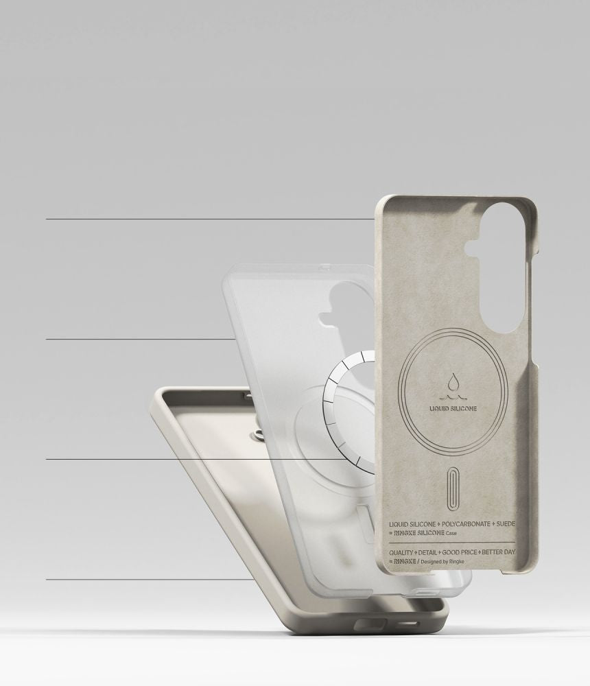 Ringke Samsung Galaxy S26 Plus - Σκληρή Θήκη Σιλικόνης με MagSafe - Silicone Magnetic MagSafe - Stone