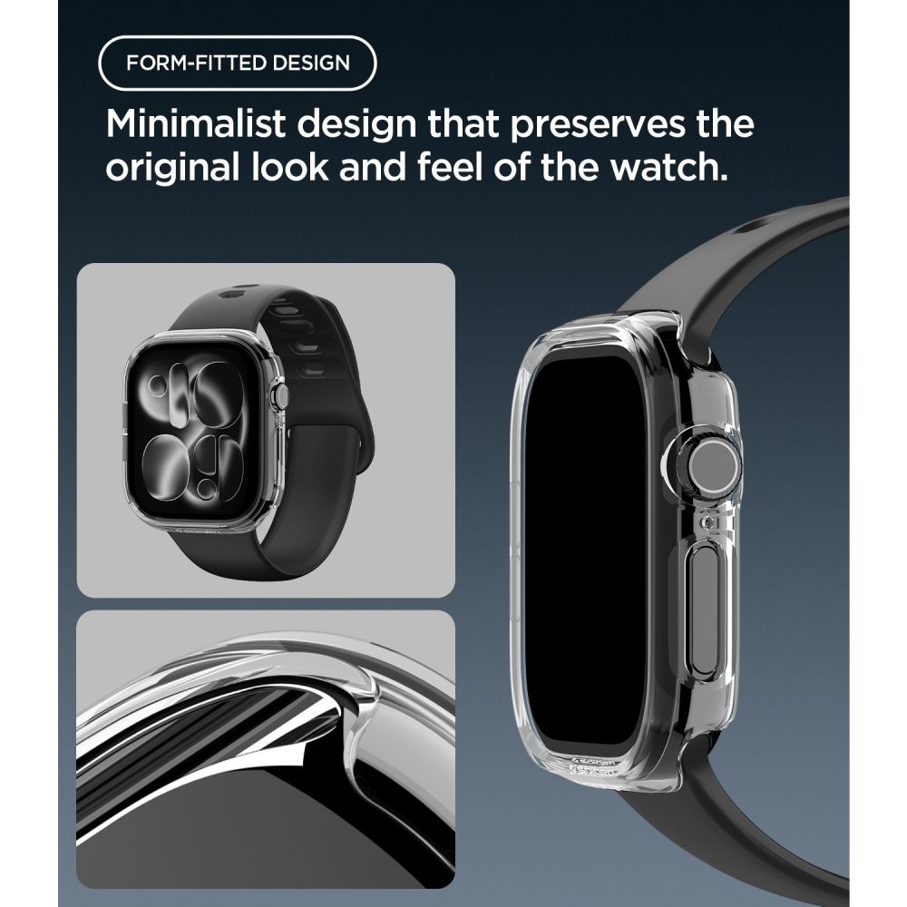 Spigen Θήκη Apple Watch 12 - 46mm Thin Fit - Crystal Clear