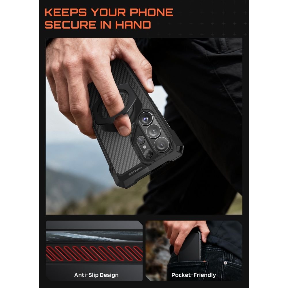 Supcase Samsung Galaxy S26 Ultra - Σκληρή Θήκη με MagSafe και Stand - UB Grip Mag - Black