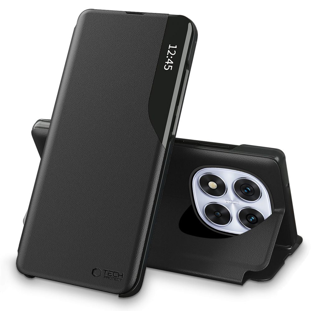 Tech - Protect Xiaomi Redmi Note 14 Pro 5G / Poco X7 5G Smart View Θήκη Βιβλίο - Black