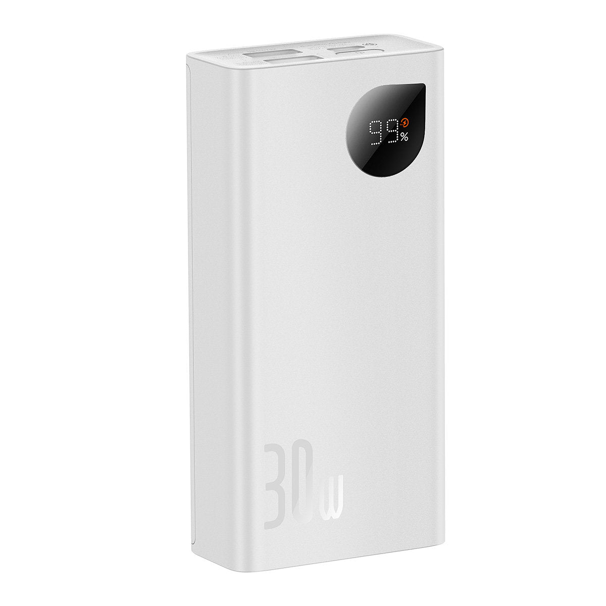 Baseus Adaman2 Digital Display 30W Power Bank 10000mAh με 2 Θύρες USB και 1 Θύρα Type - C - White - PPAD080002