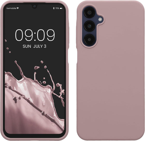 KW Samsung Galaxy A25 5G Θήκη Σιλικόνης Rubberized TPU - Nude Lilac