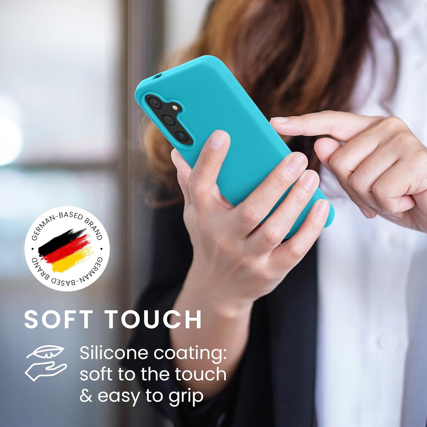KW Samsung Galaxy S24 Θήκη Σιλικόνης Rubberized TPU - Cool Glacier
