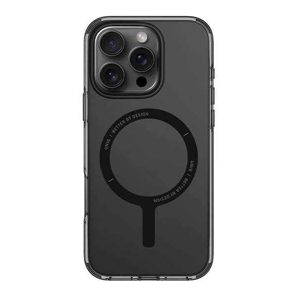 Uniq iPhone 16 Pro Clario Eco - Friendly Σκληρή Θήκη με Πλαίσιο Σιλικόνης και MagSafe - Ημιδιάφανη / Smoke