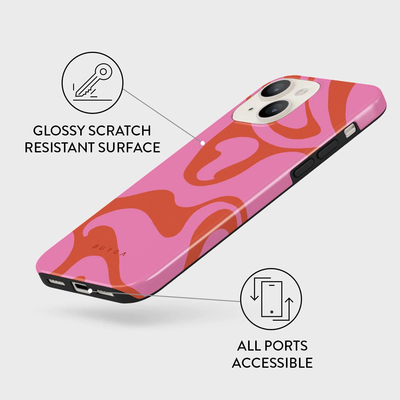Burga iPhone 13 Fashion Tough Σκληρή Θήκη - Ride the Wave