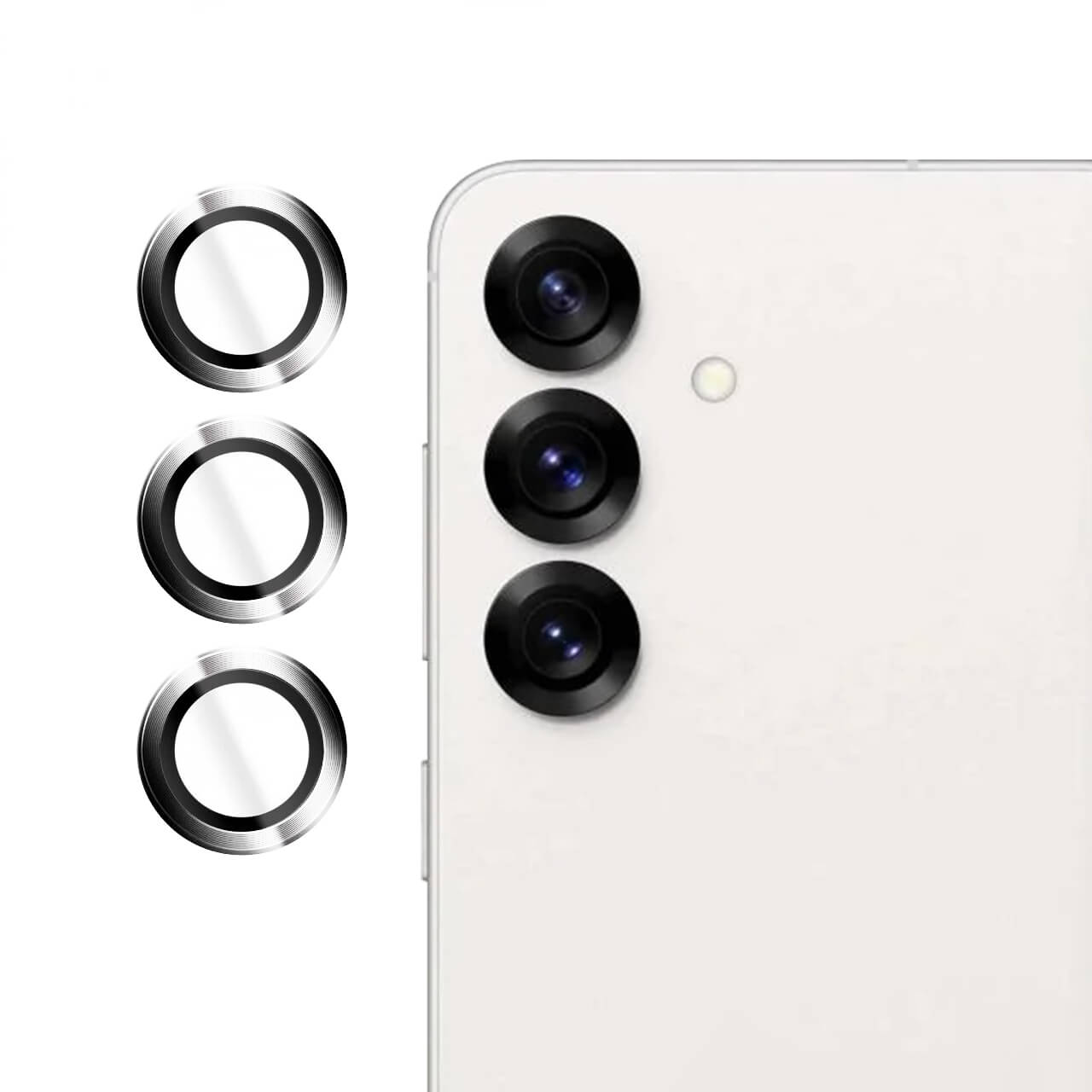 Lito Samsung Galaxy S25 Plus - S+ Camera Glass Protector - Αντιχαρακτικό Γυαλί για την Κάμερα - Silver