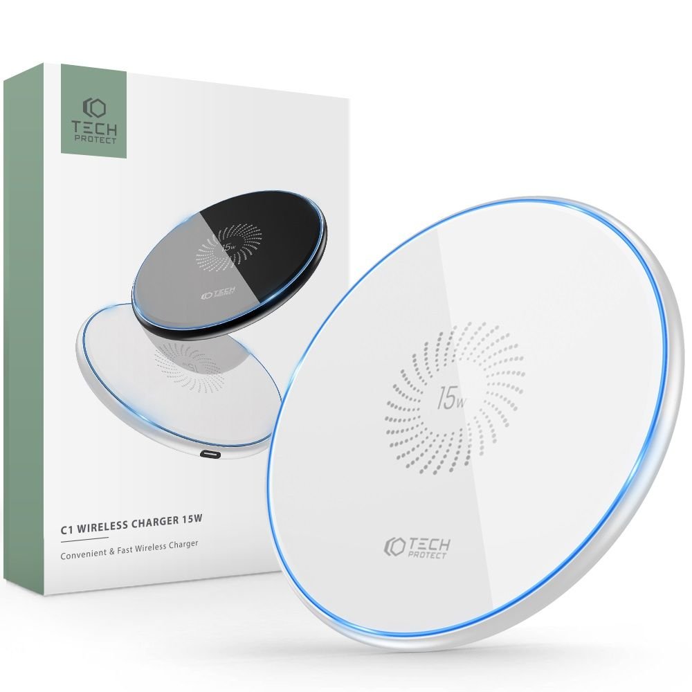 Tech - Protect C1 Ασύρματος Φορτιστής 15W - White