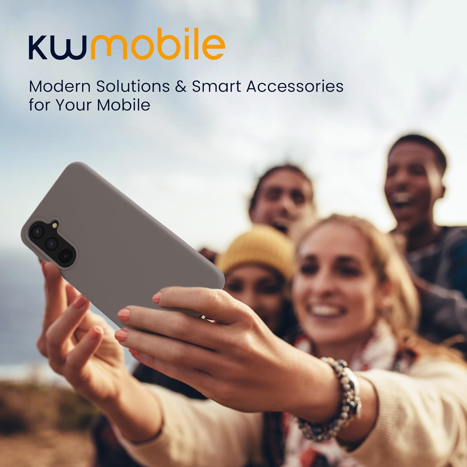 KW Samsung Galaxy A55 5G Θήκη Σιλικόνης Rubberized TPU - Stone Dust