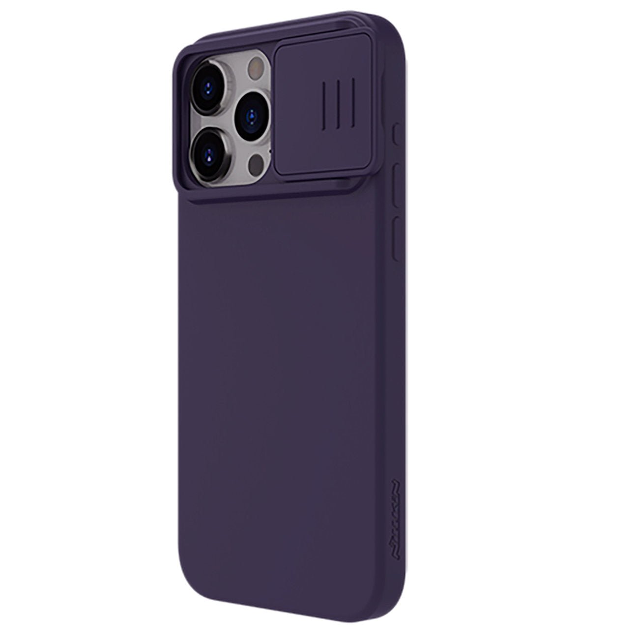 Nillkin iPhone 15 Pro CamShield Silky Θήκη Σιλικόνης με Κάλυμμα για την Κάμερα - Dark Purple