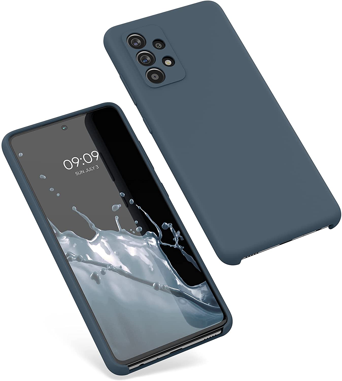 KW Samsung Galaxy A52 / A52 5G / A52s 5G Θήκη Σιλικόνης Rubber TPU - Slate Grey - 54347.202