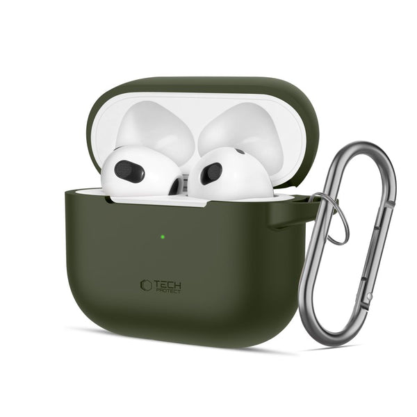 Tech - Protect AirPods 3 Θήκη Σιλικόνης - Silicone Hook - Olive Green