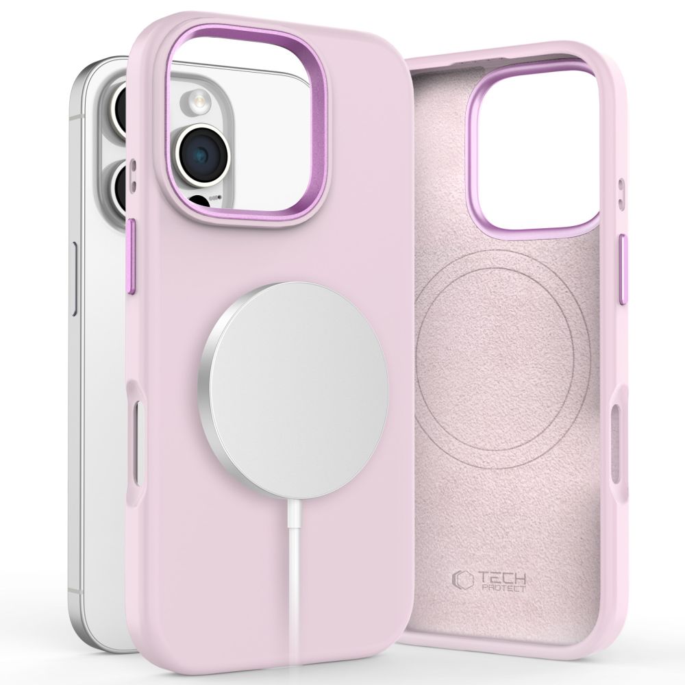 Tech - Protect iPhone 16 Pro Silicone Pure Θήκη Σιλικόνης TPU με MagSafe - Pink Pearl