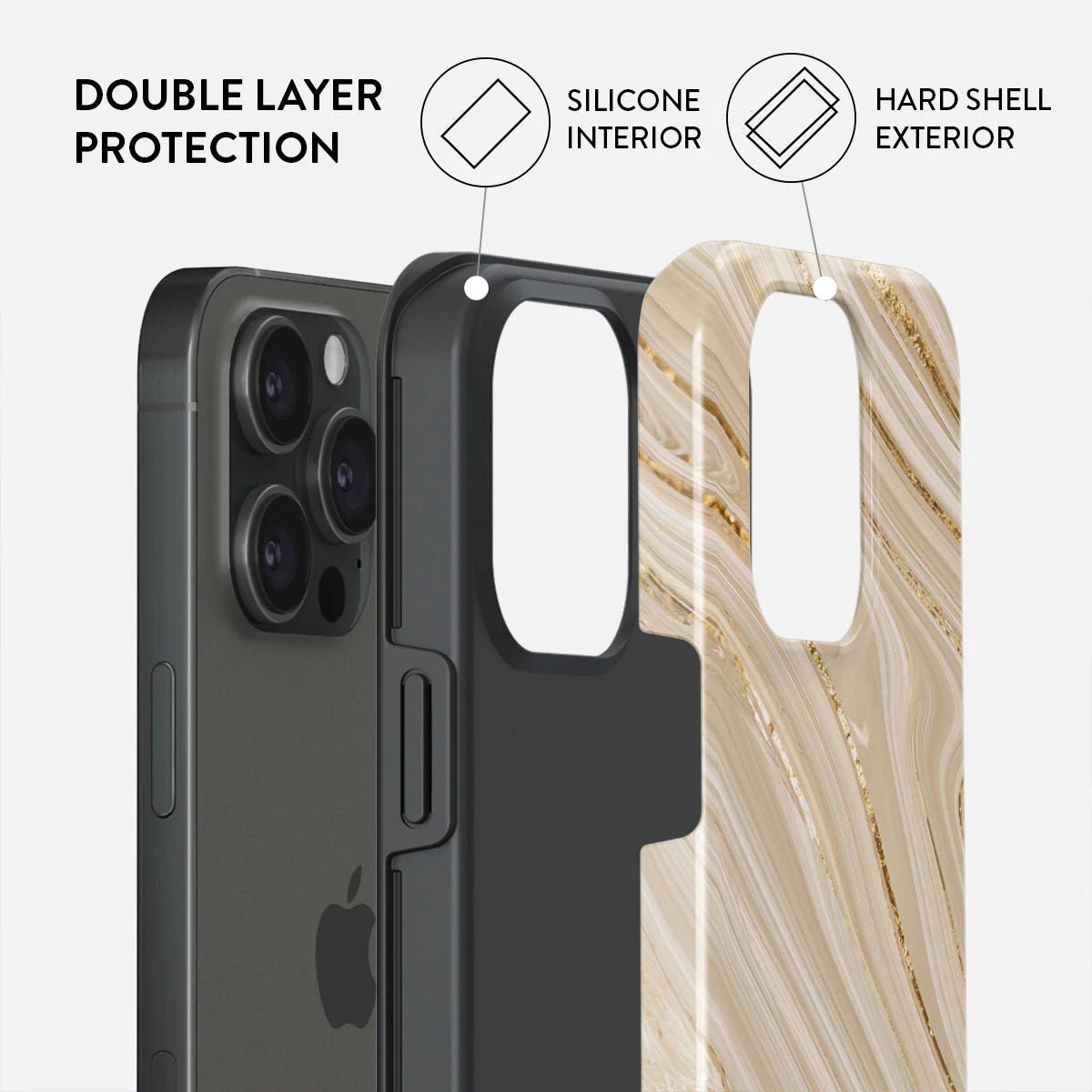 Burga iPhone 15 Pro Fashion Tough Σκληρή Θήκη - Full Glam