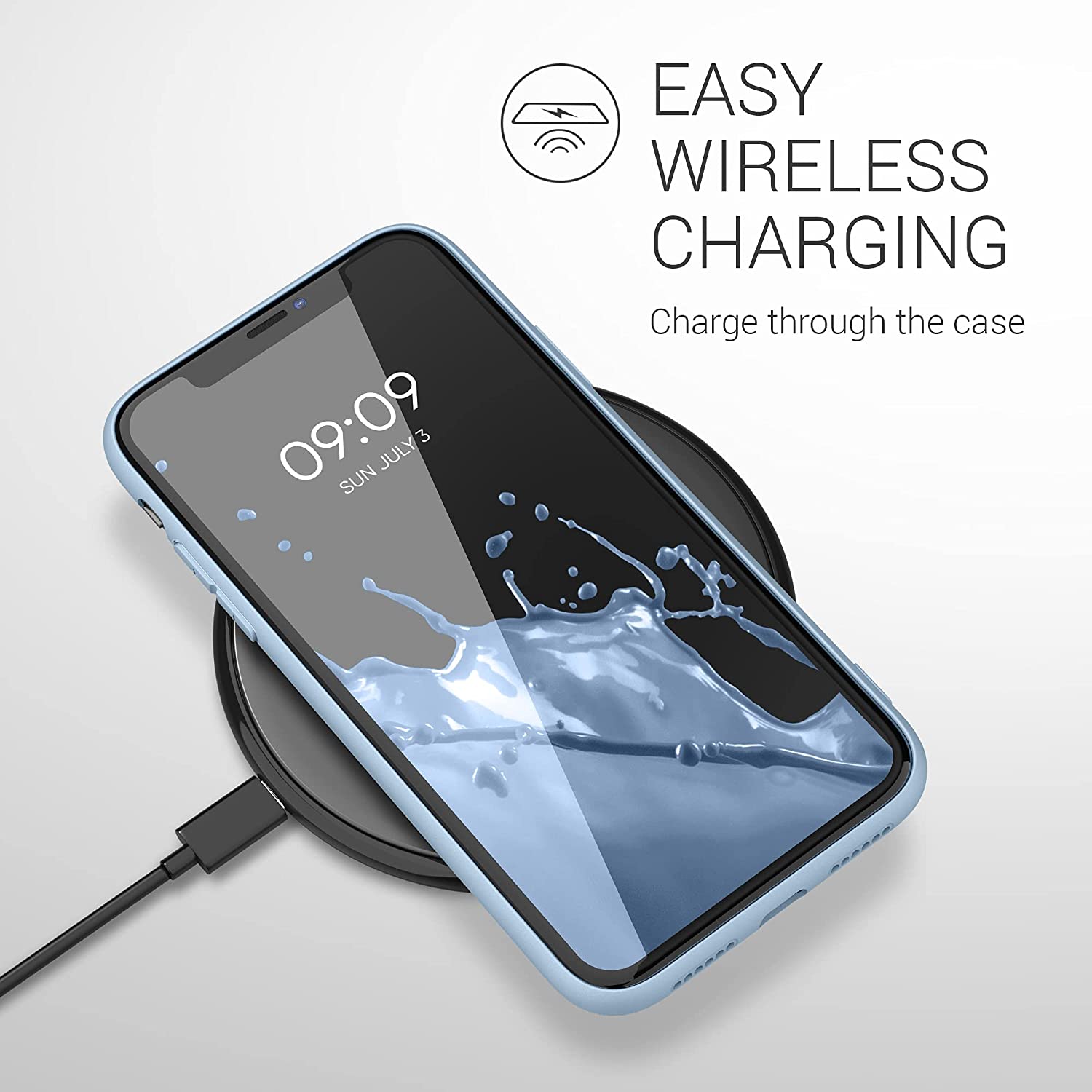 KW iPhone 11 Θήκη Σιλικόνης TPU - Light Blue Matte - 49787.58