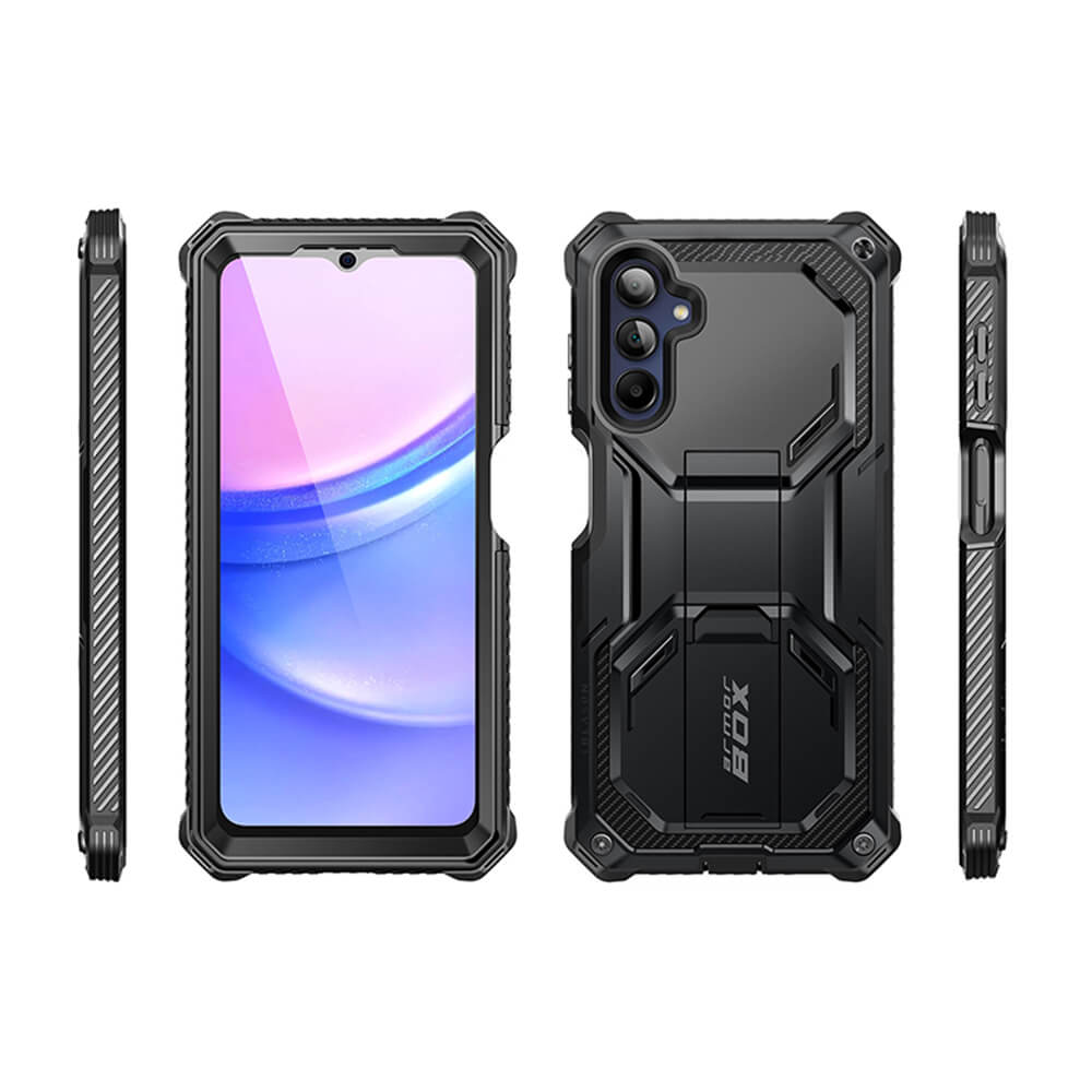 i - Blason Samsung Galaxy A16 4G / A16 5G Armorbox Σκληρή Θήκη με Προστασία Οθόνης και Stand - Black