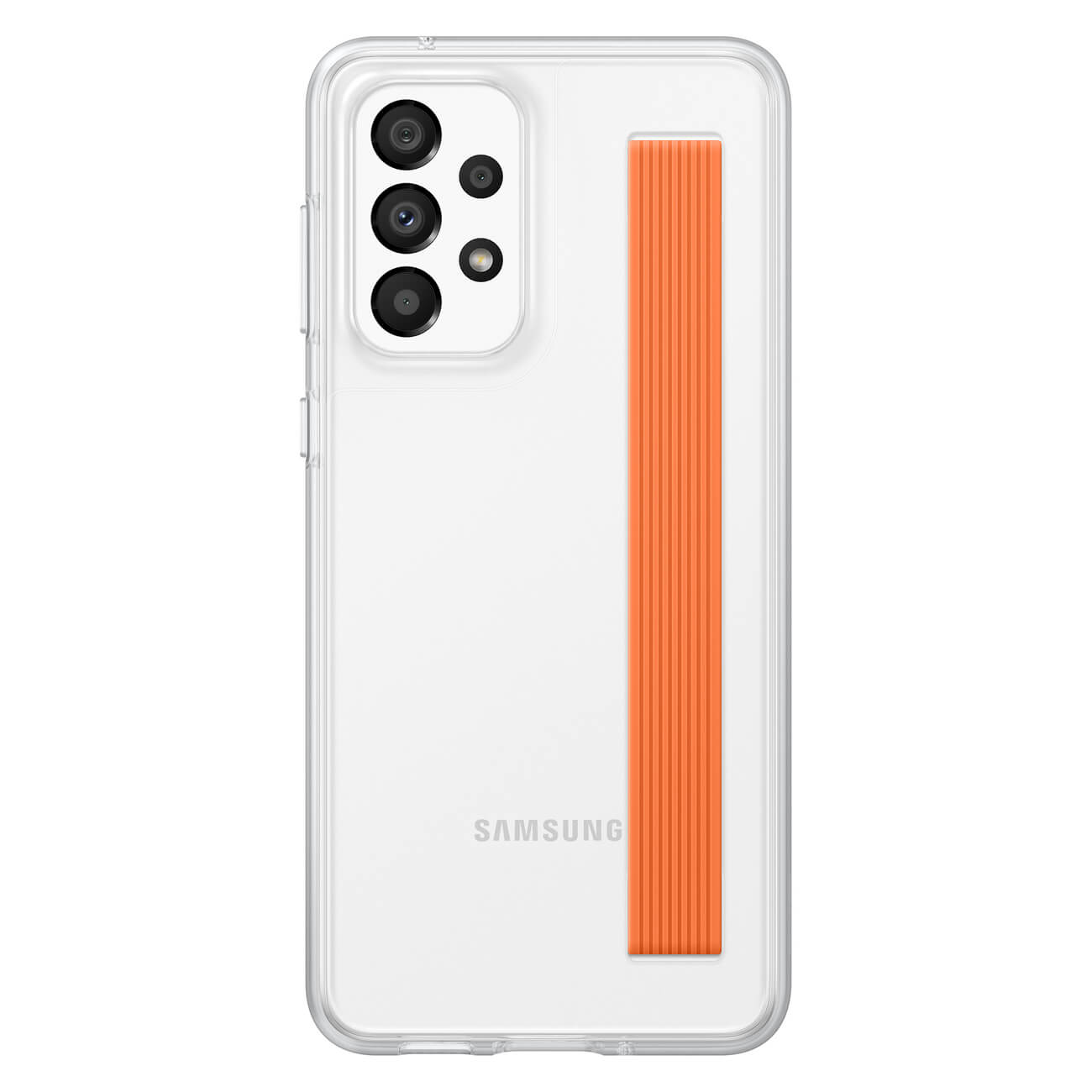 Samsung Slim Strap Cover Samsung Galaxy A33 5G Σκληρή Θήκη με Πλαίσιο Σιλικόνης - Διάφανη - EF - XA336CTEGWW
