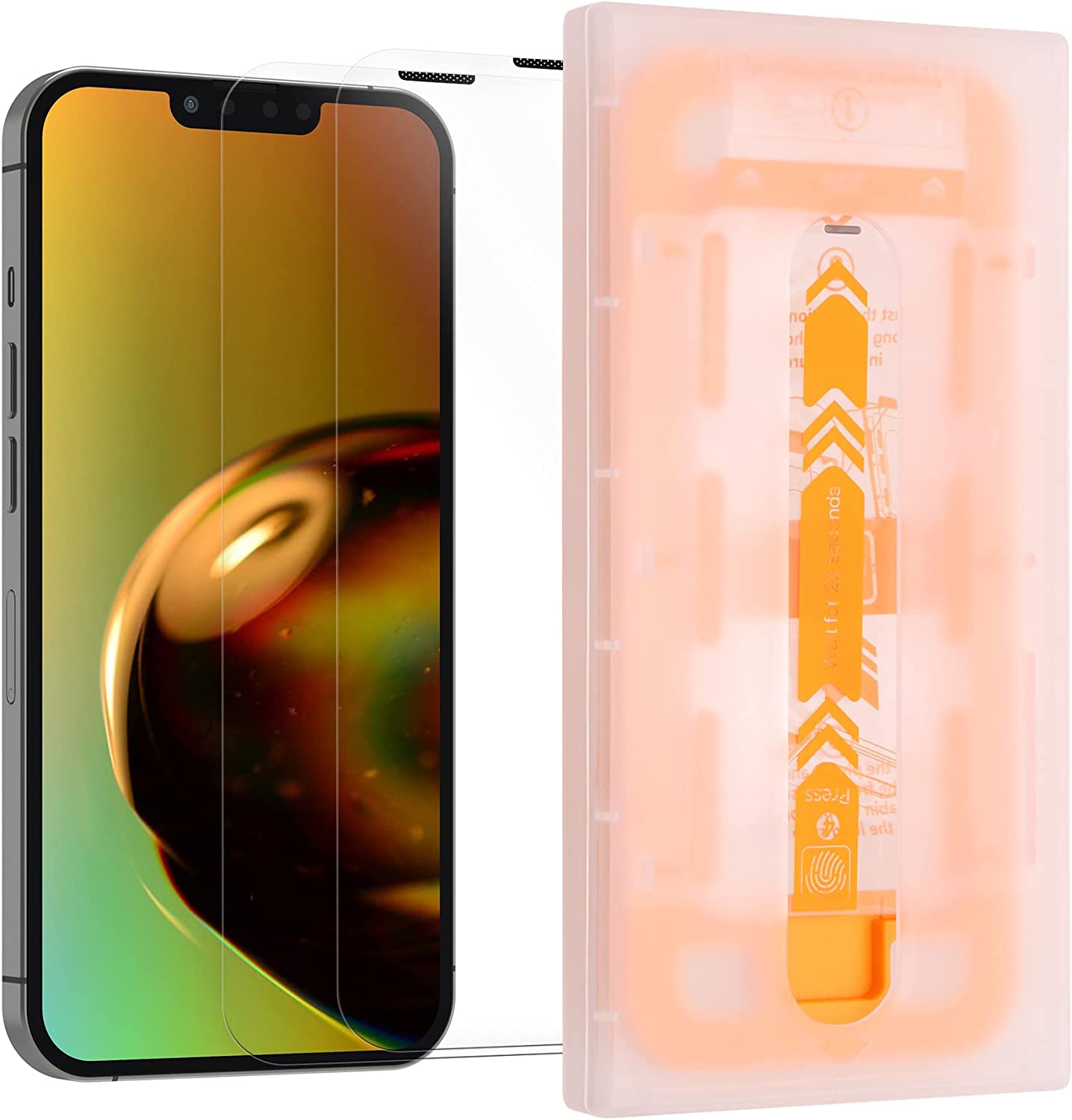 Kalibri iPhone 13 / iPhone 13 Pro - Full Screen Αντιχαρακτικό Γυαλί Οθόνης - 2 Τεμάχια - Διάφανα - 58588.1