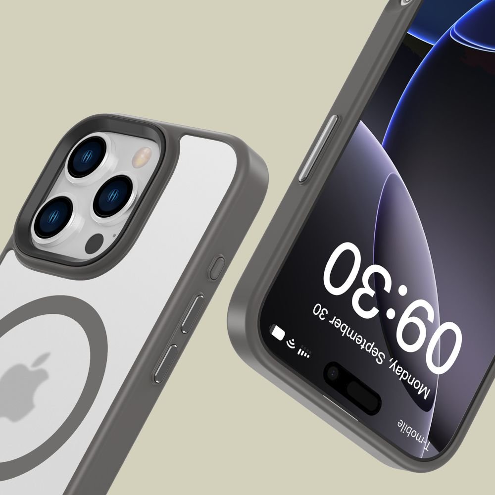 Tech - Protect iPhone 16 Pro MagMat Σκληρή Θήκη με Πλαίσιο Σιλικόνης και MagSafe - Titanium