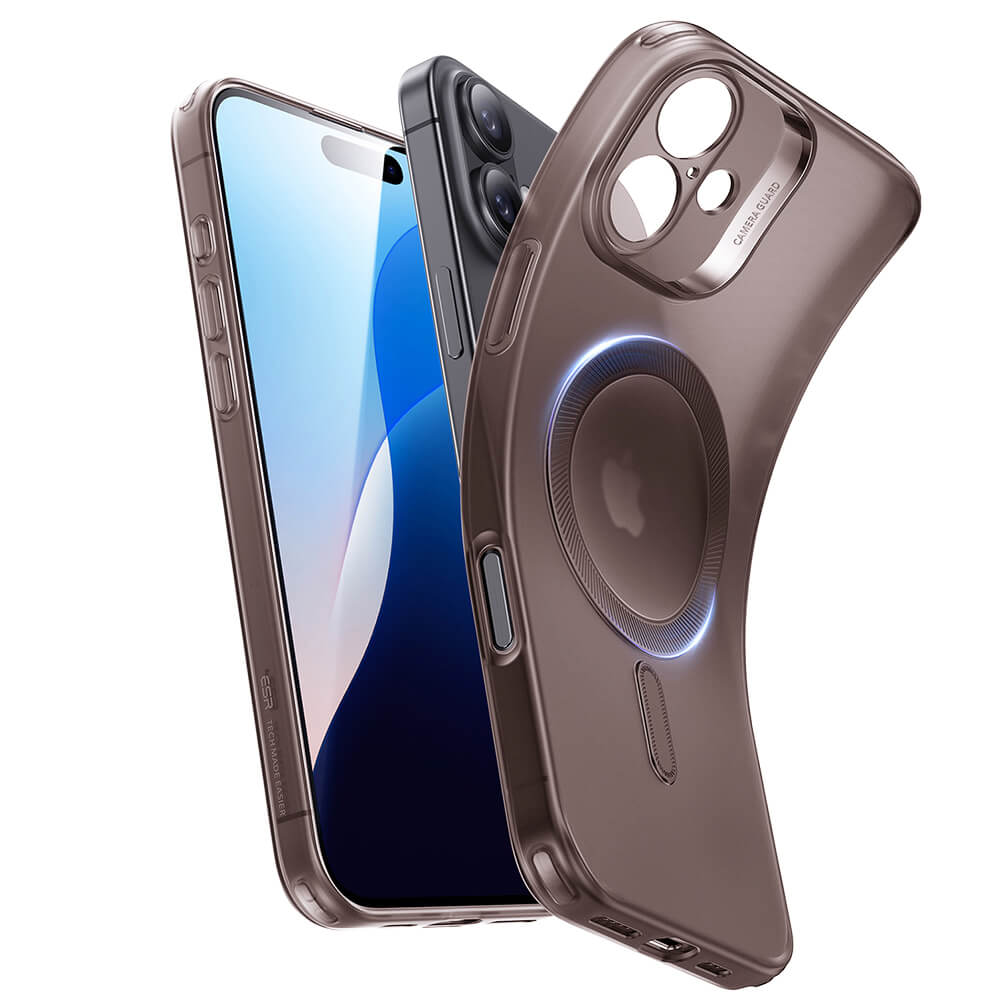 ESR iPhone 16 Zero HaloLock Λεπτή Θήκη Σιλικόνης με MagSafe - Brown