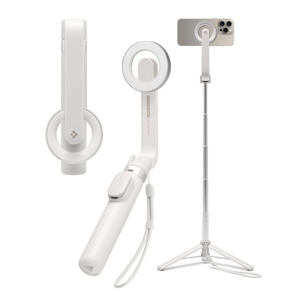 Spigen S571W Ασύρματο MagSafe Selfie Stick με Τρίποδο και Bluetooth Τηλεχειριστήριο - Dune Beige