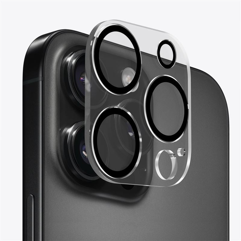Mobile Origin iPhone 15 Pro / iPhone 15 Pro Max Easy Lens Full Cover 9H Αντιχαρακτικό Γυαλί για την Κάμερα - Διάφανο