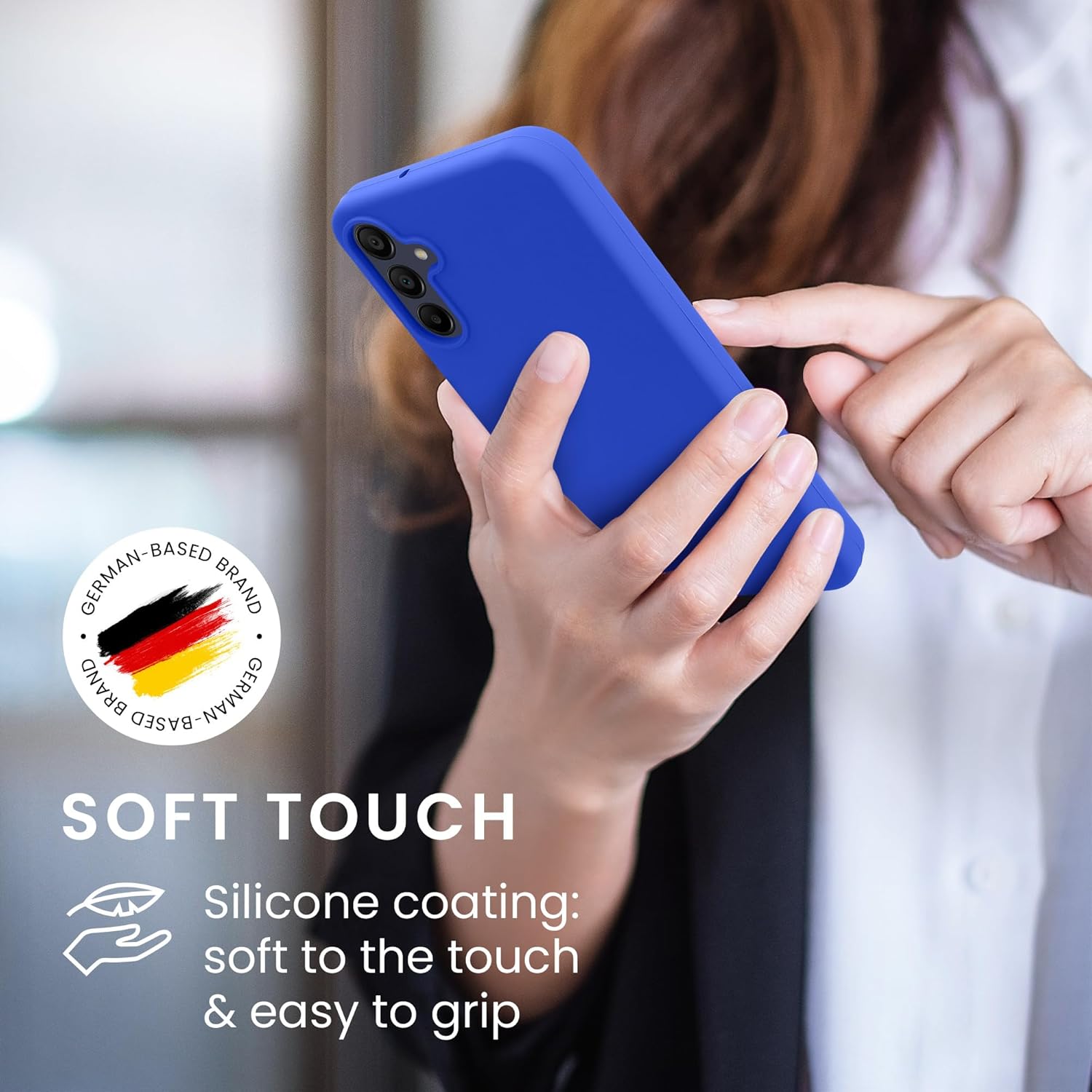KW Samsung Galaxy A15 4G / A15 5G Θήκη Σιλικόνης Rubberized TPU - Baltic Blue