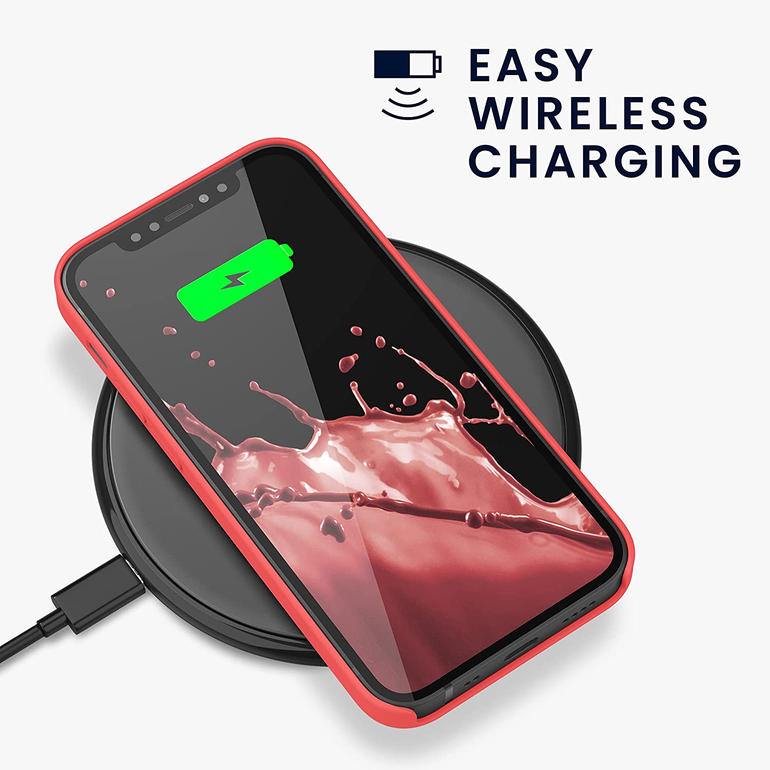 KW iPhone 12 / iPhone 12 Pro Θήκη Σιλικόνης Rubber TPU - Living Coral - 52641.141