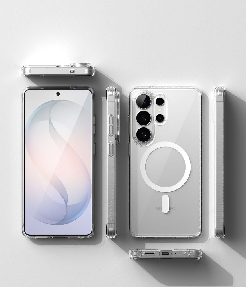 Ringke Samsung Galaxy S26 Ultra - Σκληρή Θήκη με Πλαίσιο Σιλικόνης και MagSafe - Fusion Magnetic - Clear