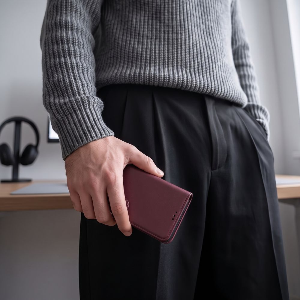 Tech-Protect Xiaomi Redmi Note 17 Pro 5G - Θήκη Πορτοφόλι Stand από Δερματίνη - Wallet - Mulberry