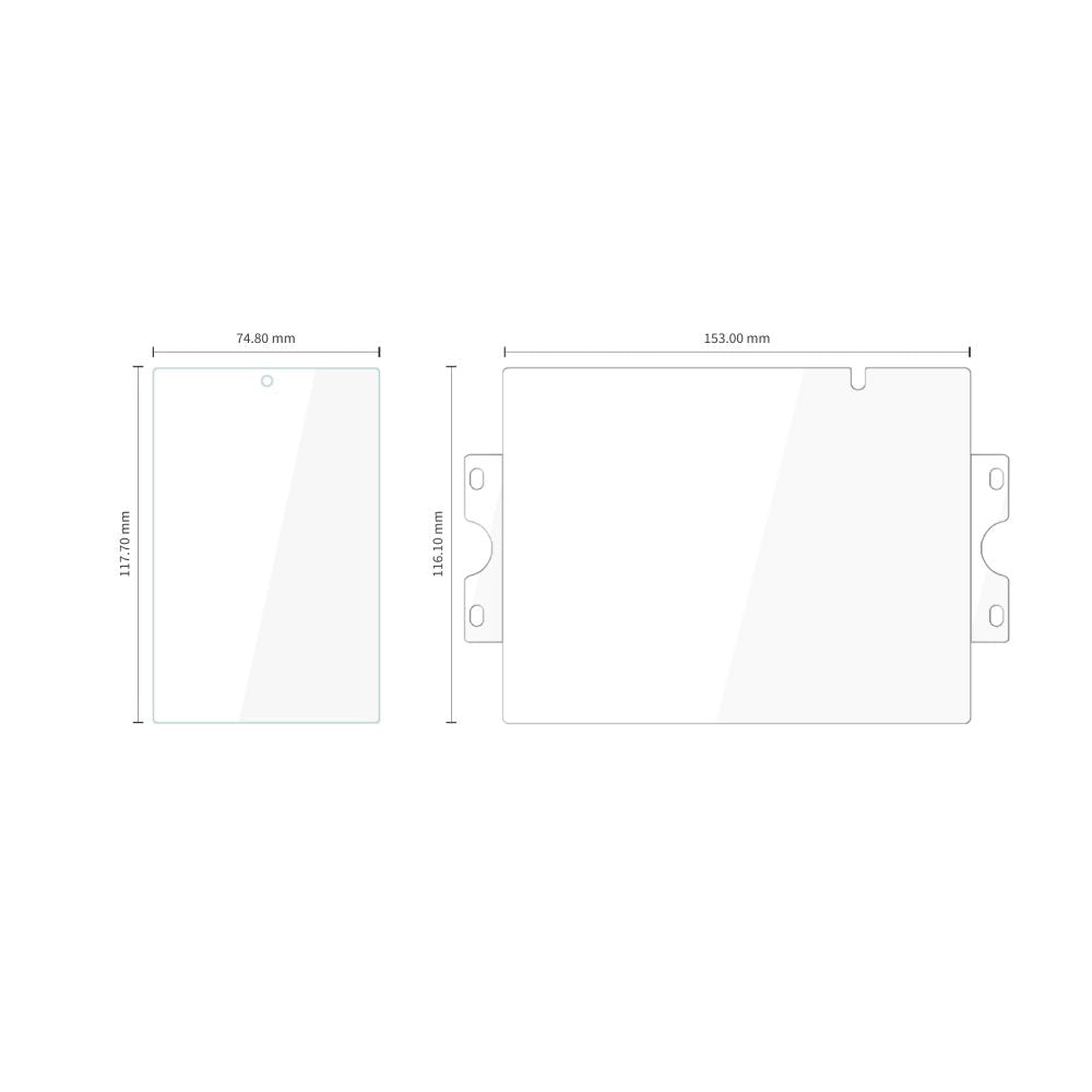 Tech-Protect Samsung Galaxy Z Fold8 - Σετ με 2 Αντιχαρακτικά Γυαλιά Οθόνης 9H και 2 Προσταυτικές Μεμβράνες - Easy Set Foil and Glass Fit 4in1 - Clear