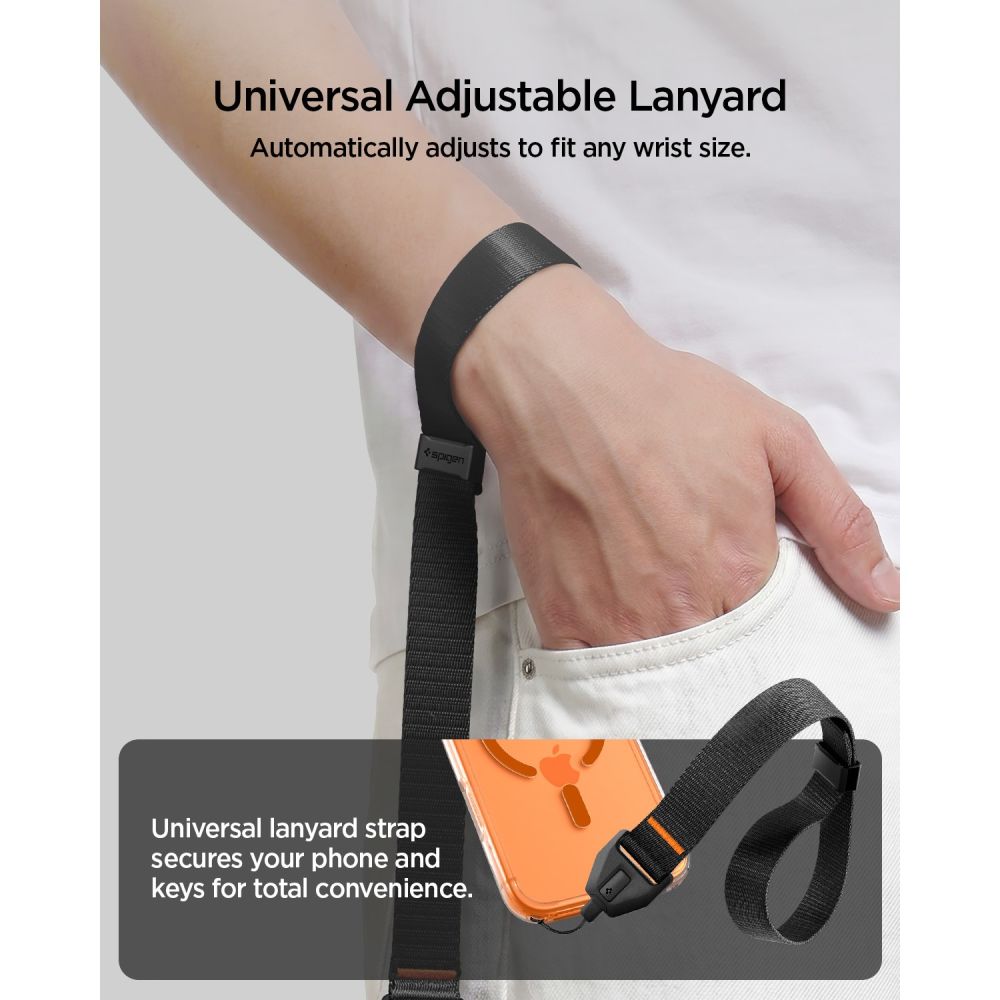 Spigen Universal Λουράκι Καρπού για Θήκη Κινητού - Black
