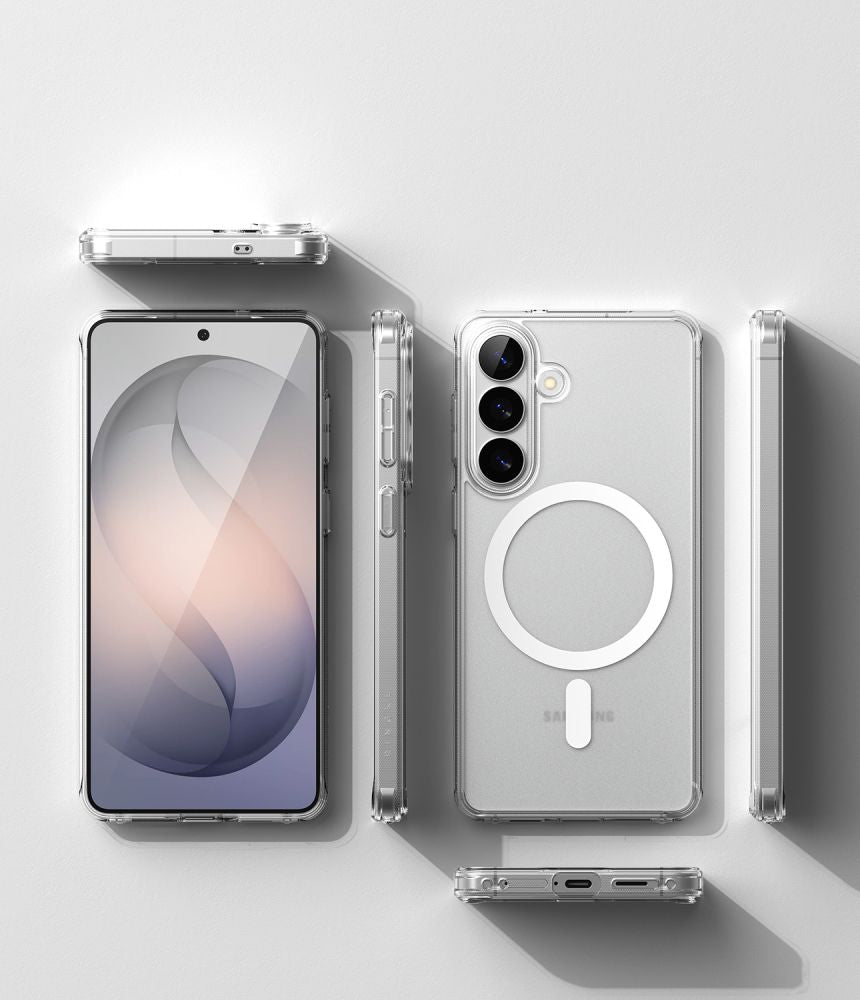 Ringke Samsung Galaxy S26 - Σκληρή Θήκη με Πλαίσιο Σιλικόνης και MagSafe - Fusion Magnetic - Clear