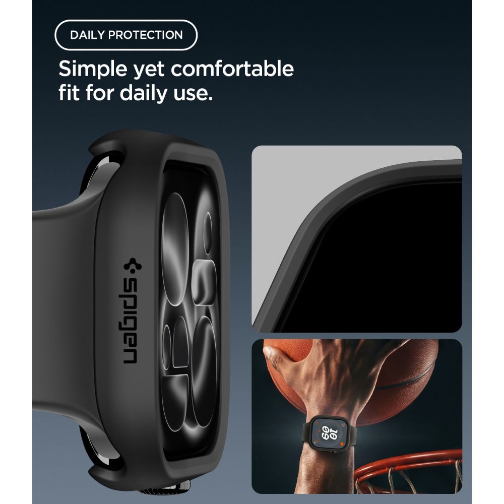 Spigen Θήκη Apple Watch 12 - 46mm Thin Fit - Black