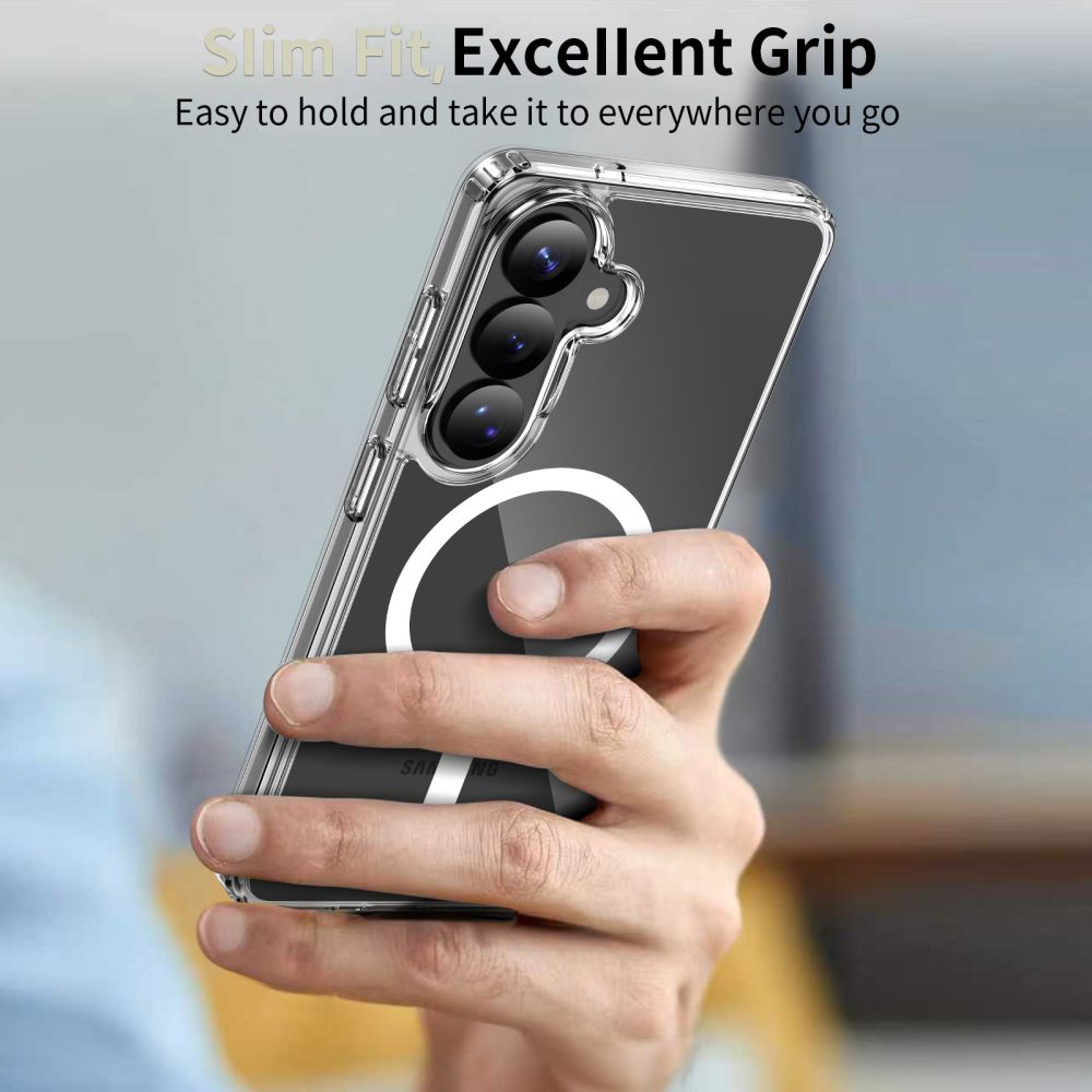 Tech - Protect Samsung Galaxy S26 Plus - Σκληρή Θήκη με Πλαίσιο Σιλικόνης - Flexair Hybrid MagSafe - Clear