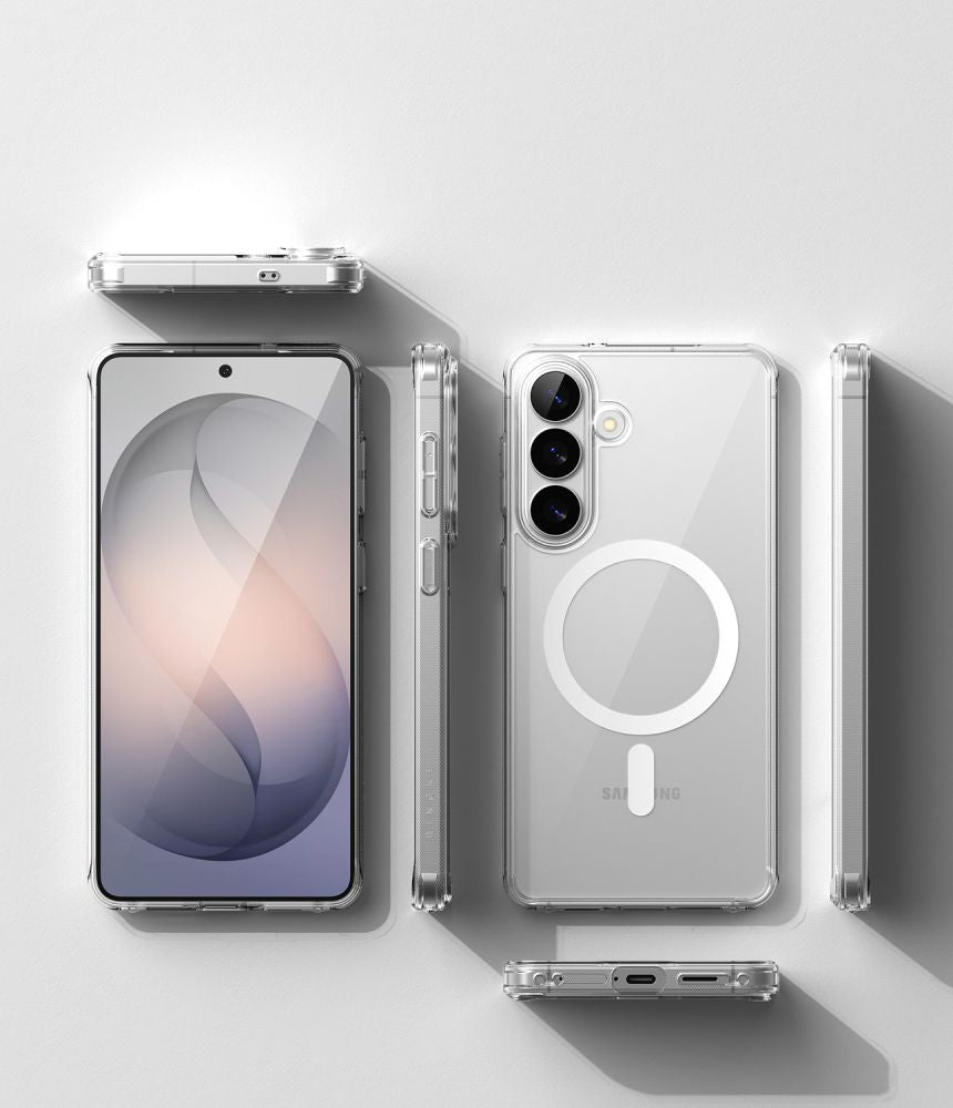 Ringke Samsung Galaxy S26 Plus - Σκληρή Θήκη με Πλαίσιο Σιλικόνης και MagSafe - Fusion Magnetic - Clear