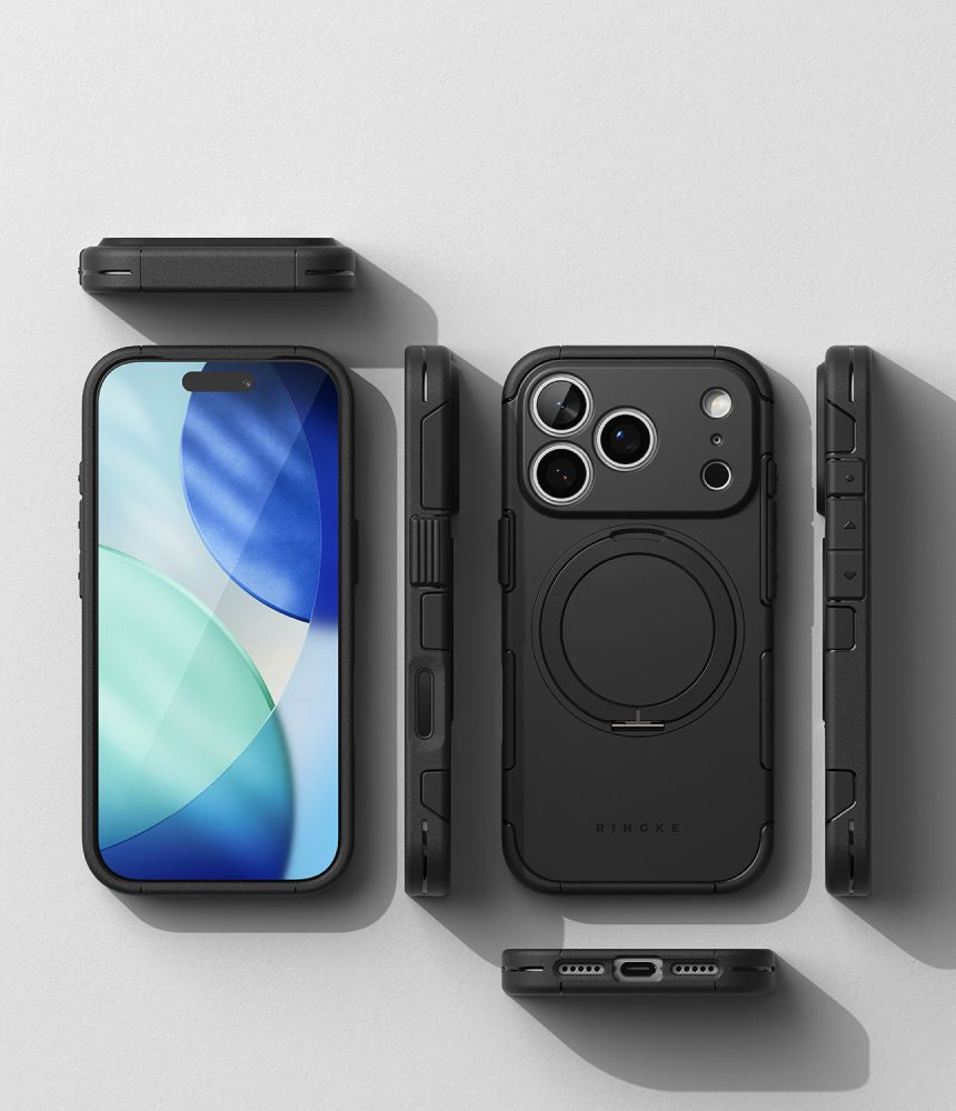 Ringke iPhone 18 Pro / iPhone 17 Pro - Σκληρή Θήκη με Πλαίσιο Σιλικόνης και MagSafe / Σταντ - Alles Magnetic - Black