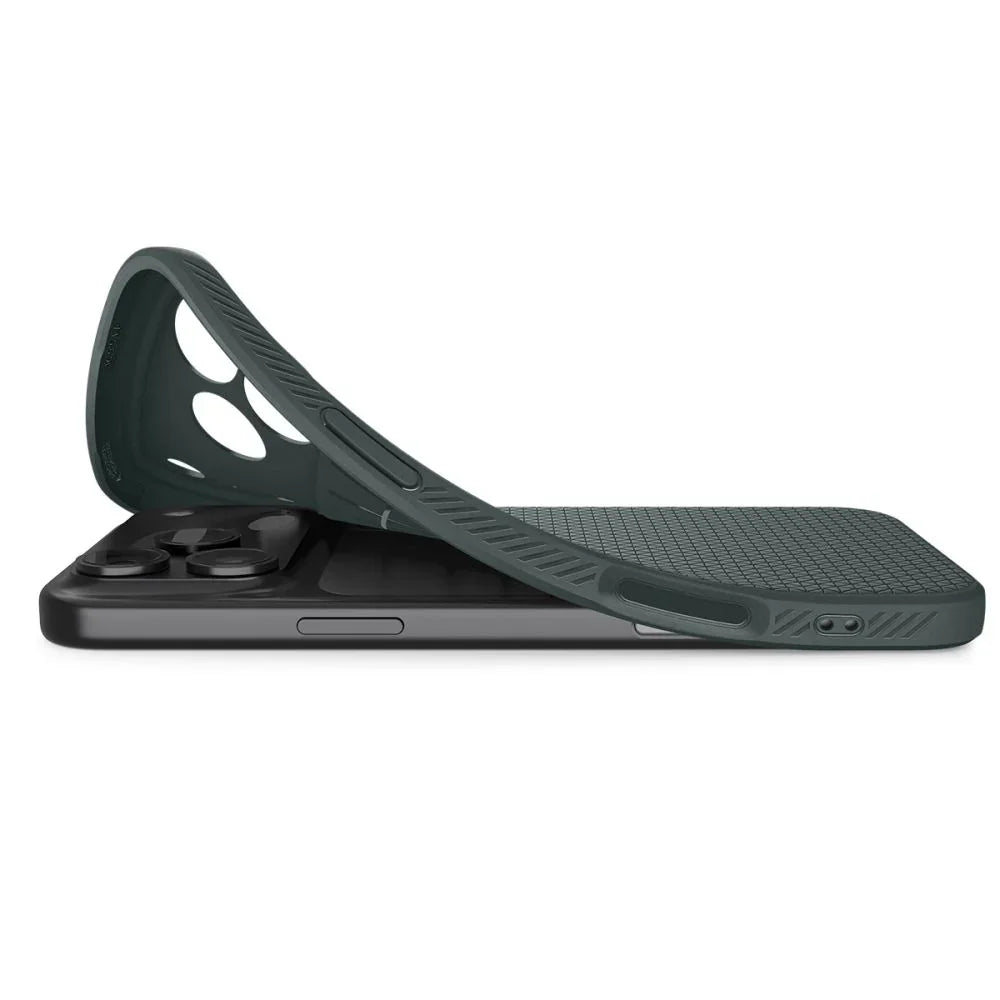 Spigen iPhone 17 Pro Max - Liquid Air - Θήκη Σιλικόνης - Abyss Green