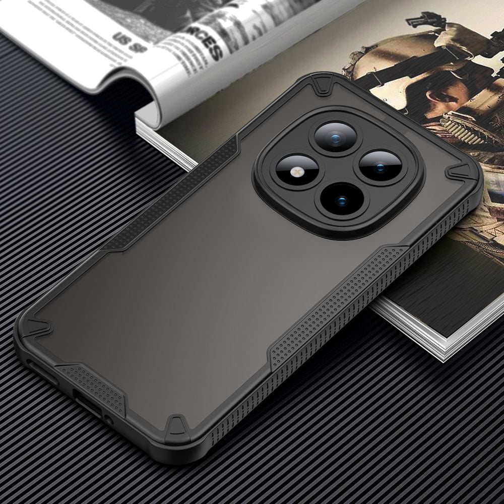 Tech - Protect Xiaomi Redmi Note 15 Pro+ 5G / Poco M8 Pro - Σκληρή Θήκη με Πλαίσιο Σιλικόνης - Rugged Shield - Matte Black