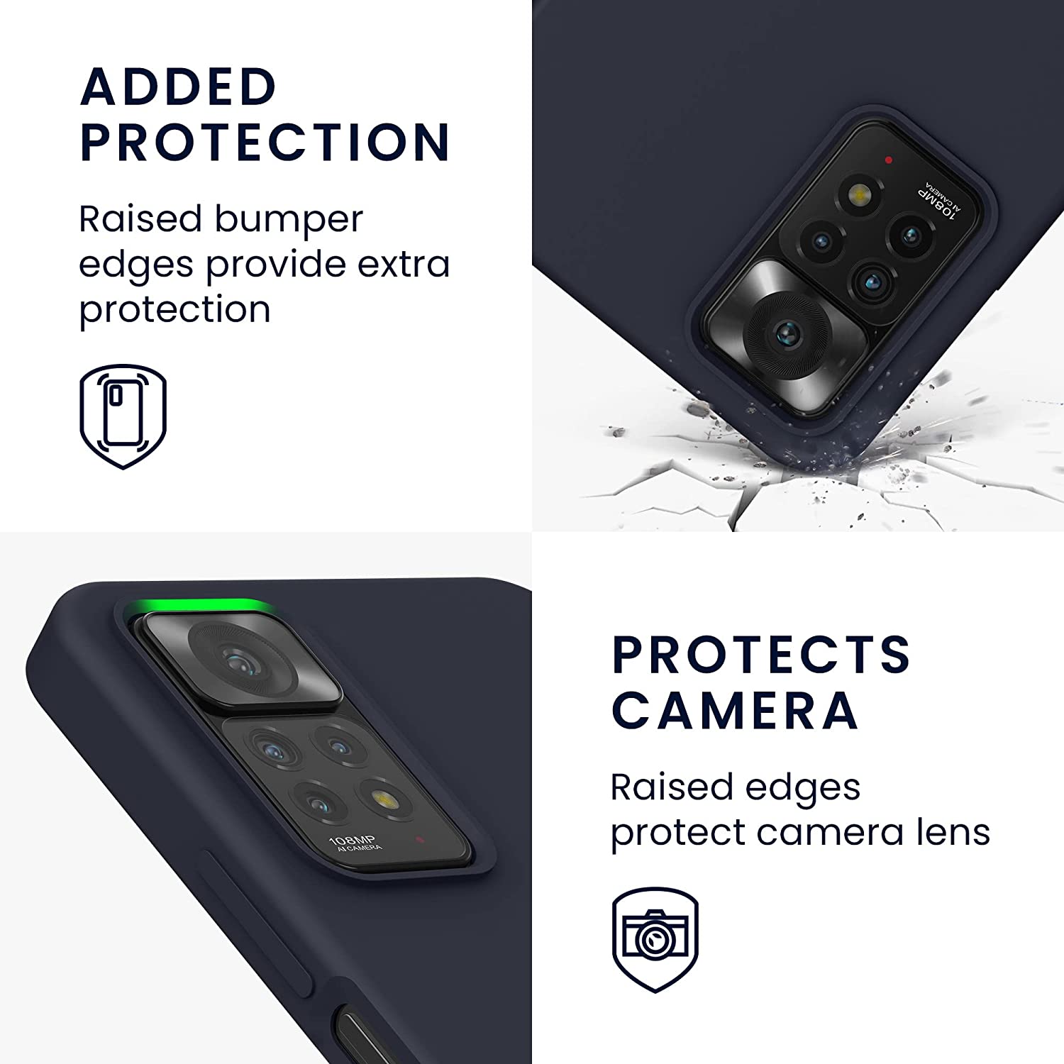 KW Xiaomi Redmi Note 11 Pro / Note 11 Pro 5G Θήκη Σιλικόνης Rubberized TPU - Blueberry Blue - 57373.186