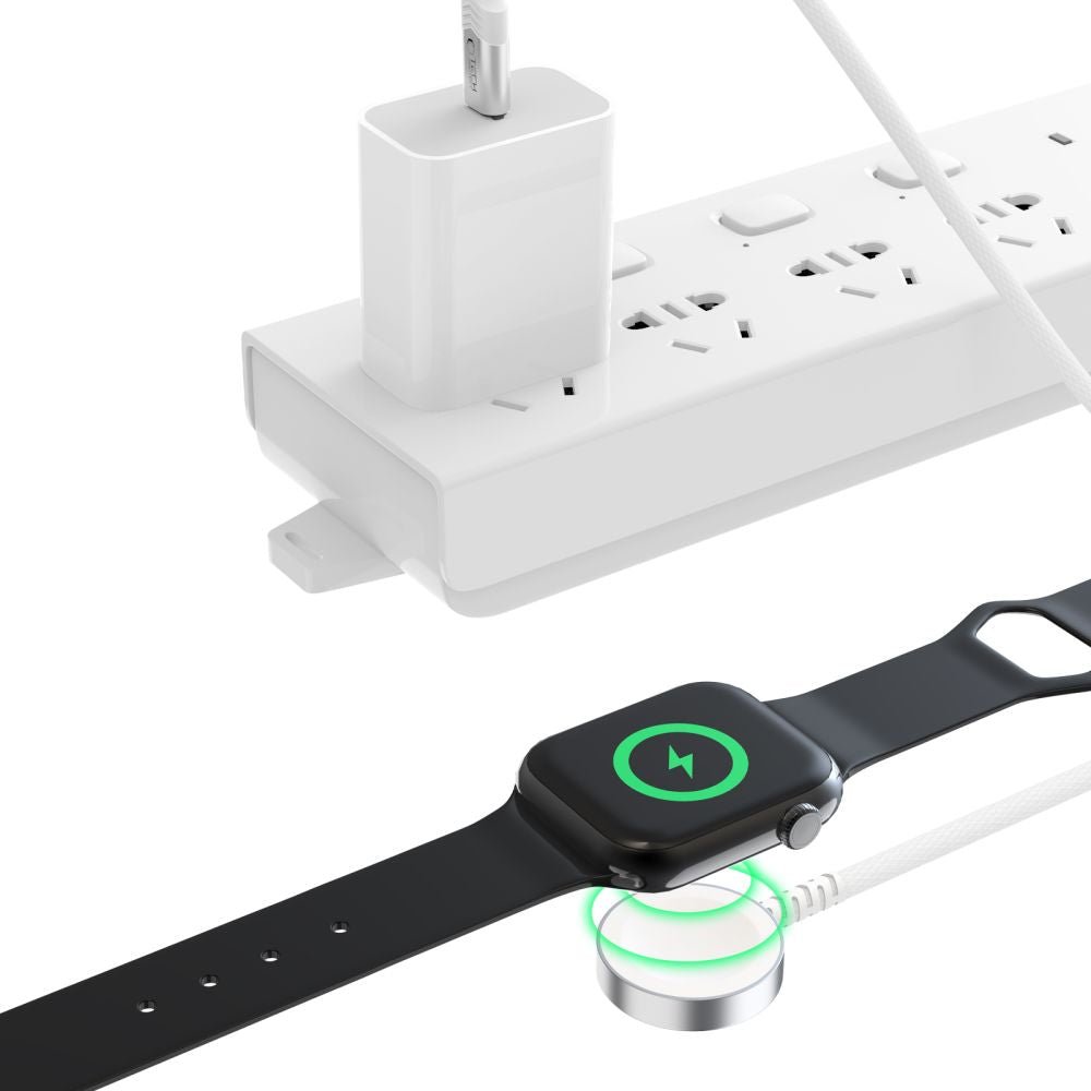 Tech - Protect MC01 UltraBoost Καλώδιο Type - C με Μαγνητική Βάση Φόρτισης για Apple Watch - 1.2m - White
