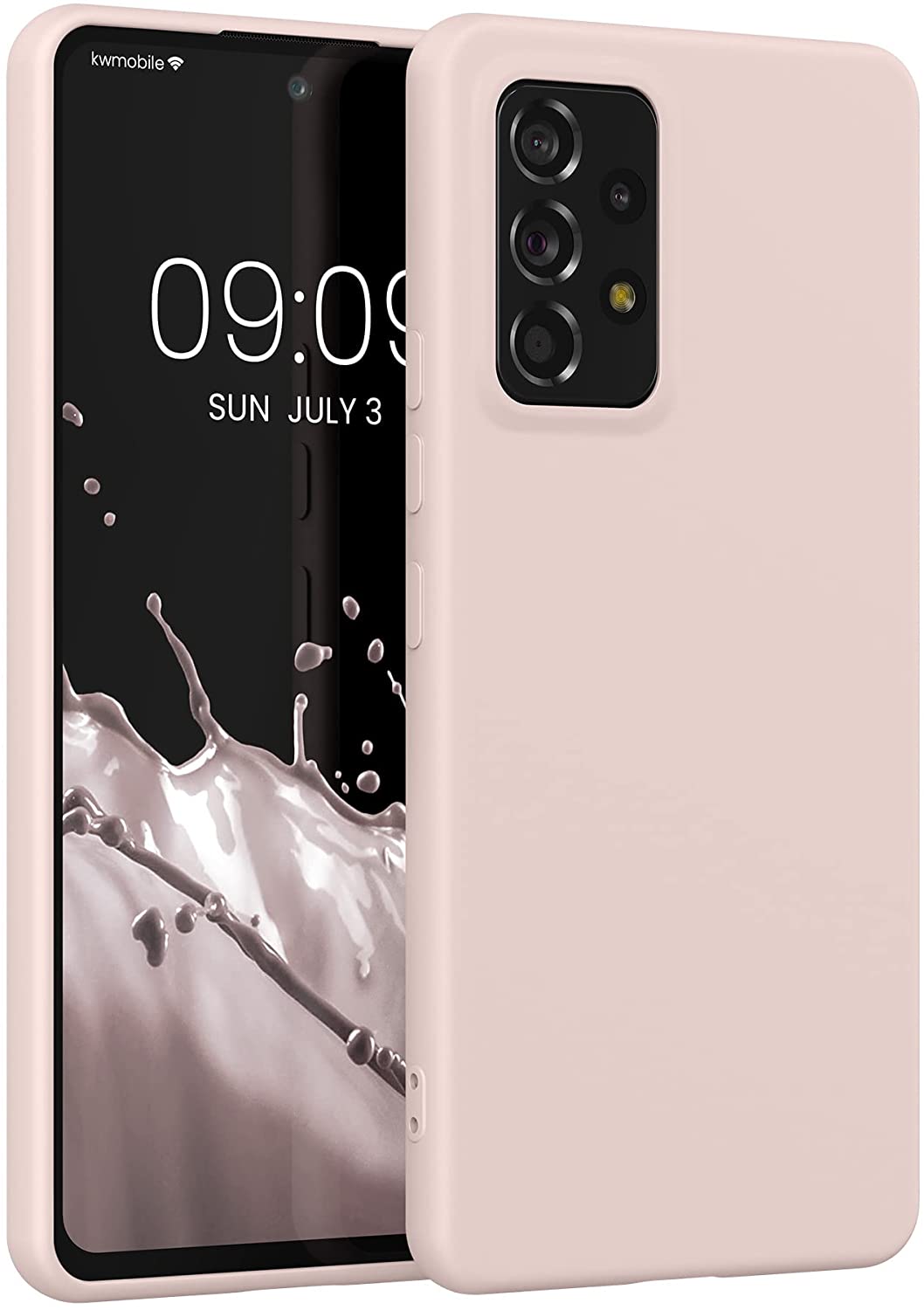 KW Samsung Galaxy A53 5G Θήκη Σιλικόνης Rubberized TPU - Coconut Swirl - 58051.225