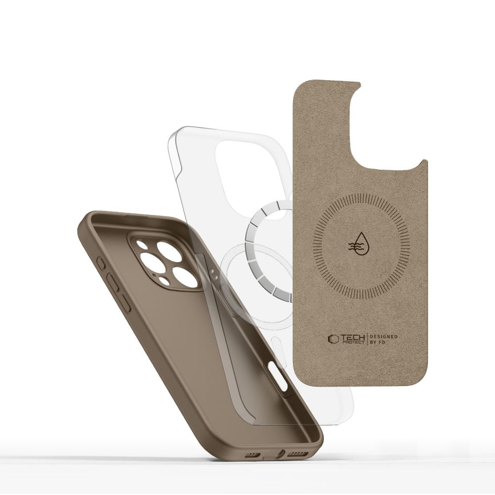 Tech - Protect iPhone 16 Pro Liquid Silicone - MagSafe Θήκη Σιλικόνης TPU - Chocolate Brown
