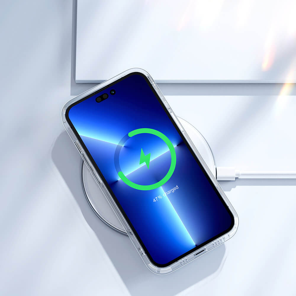 Joyroom iPhone 14 Pro Max - 14D Σκληρή Θήκη με Πλαίσιο Σιλικόνης - Διάφανη