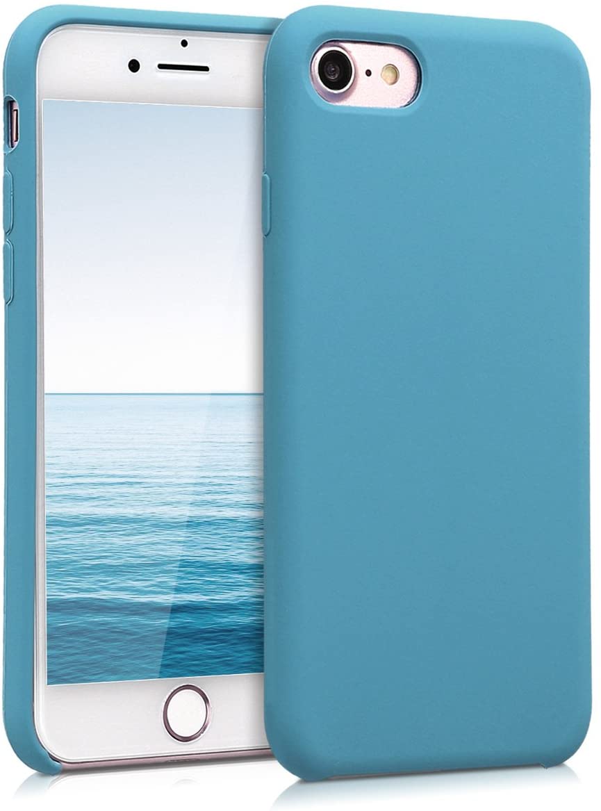 KW iPhone SE 2022 / SE 2020 / 7 / 8 Θήκη Σιλικόνης Rubber TPU - Azure Blue - 40225.113