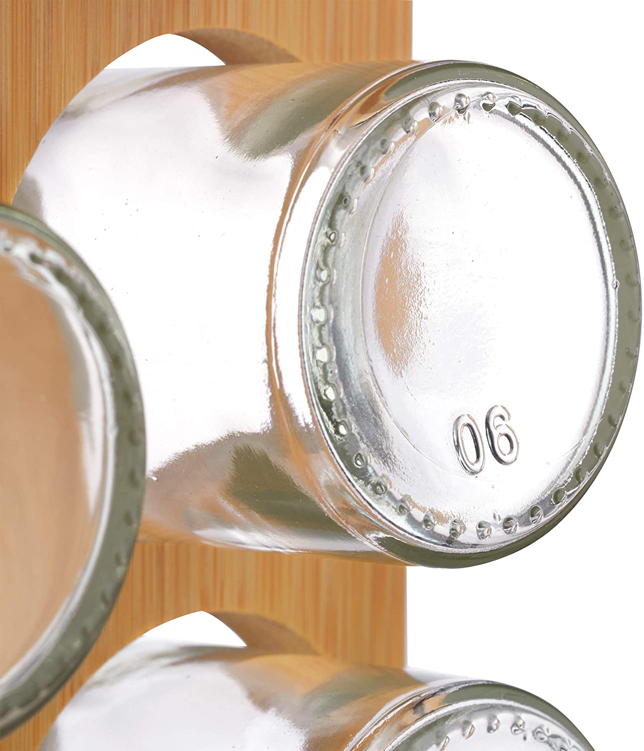 Relaxdays XXL Καρουζέλ Μπαχαρικών από Μπαμπού με 32 Δοχεία - Natural - 4052025242091