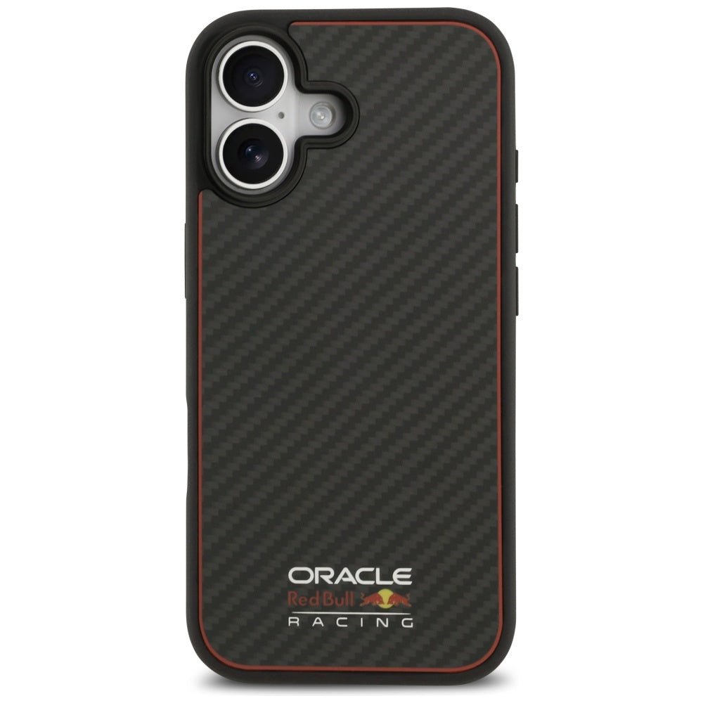 Red Bull iPhone 17 - Kevlar Logo Matt MagSafe - Σκληρή Θήκη με Πλαίσιο Σιλικόνης - Black - RBHMP17S24CFOSK