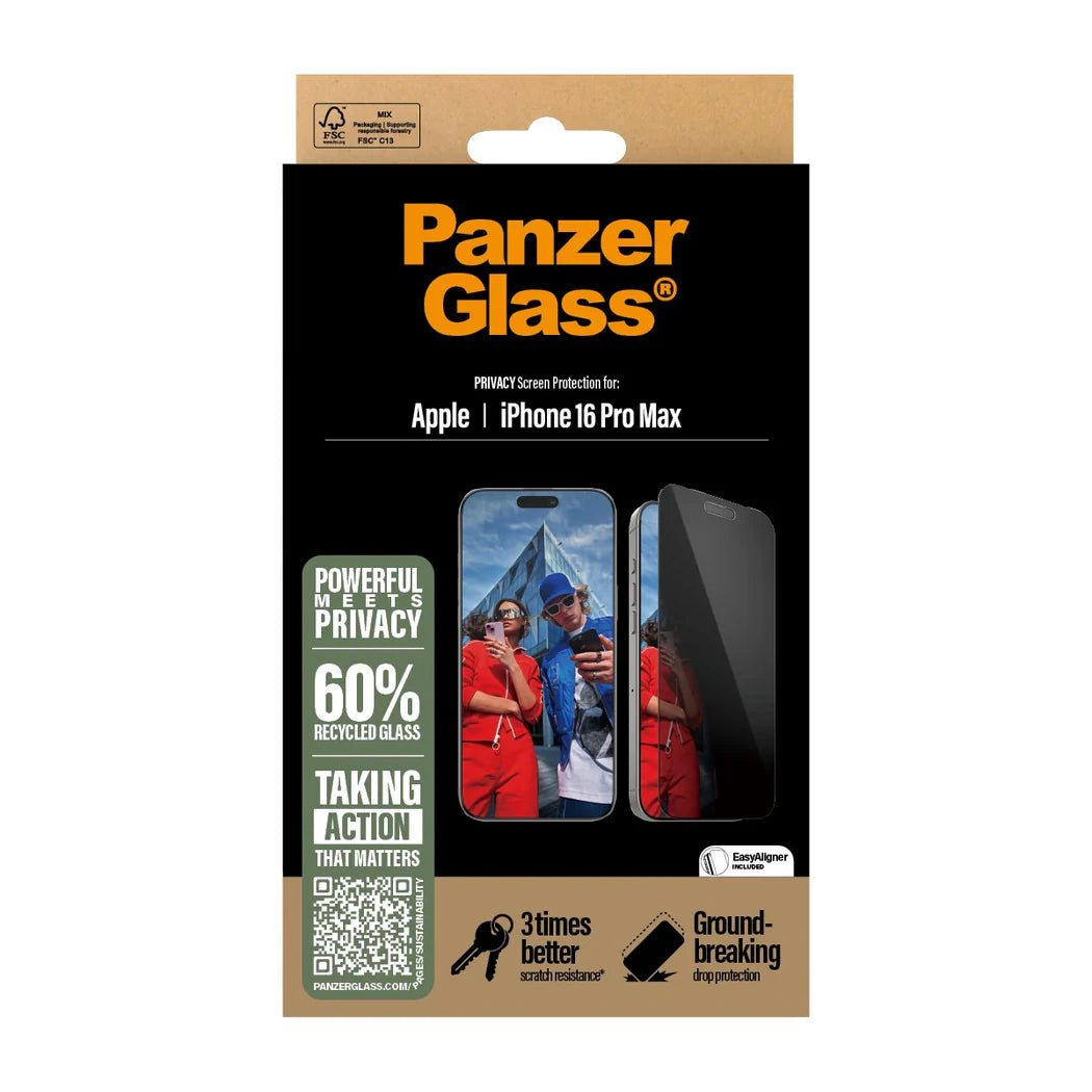 PanzerGlass iPhone 16 Pro Max Privacy Ultra - Wide Fit Full Screen Αντιχαρακτικό Γυαλί Οθόνης - Black